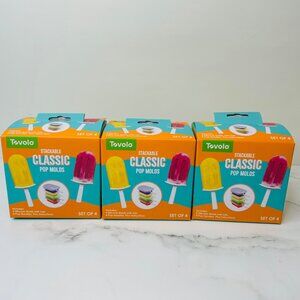 SET OF 3 Tovolo Stackable Classic Pop Molds, 4 CT